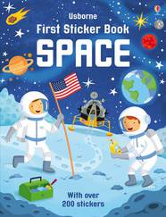 Книга з наклейками First Sticker Book Space