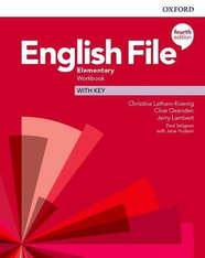 Рабочая тетрадь English File 4th Edition Elementary: Workbook with Key