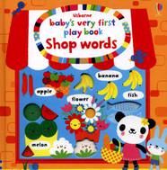 Книга з тактильними елементами Baby's Very First Play Book Shop Words-УЦІНКА