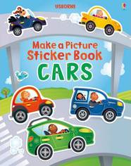 Книга з наклейками Make a Picture Sticker Book Cars