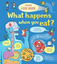 Книга с окошками Look Inside What Happens When You Eat