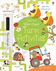 Книга пиши-стирай Wipe-Clean Farm Activities-УЦІНКА