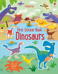 Книга з наклейками First Sticker Book Dinosaurs