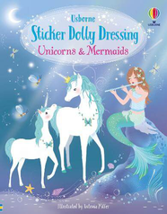 Книга з наклейками Sticker Dolly Dressing: Unicorns and Mermaids