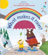 Книга с окошками First Questions and Answers: What makes it rain?
