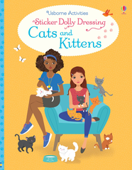 Книга з наклейками Sticker Dolly Dressing: Cats and Kittens