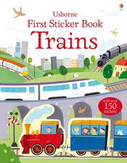 Книга з наклейками First Sticker Book Trains