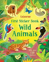 Книга First Sticker Book: Wild Animals