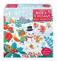 Пазли Usborne Book and 3 Jigsaws: Winter Wonderland