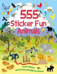 Книга 555 Sticker Fun: Animals