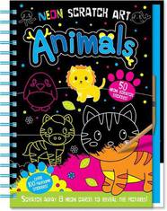 Книга Neon Scratch Art: Animals
