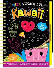 Книга Neon Scratch Art: Kawaii