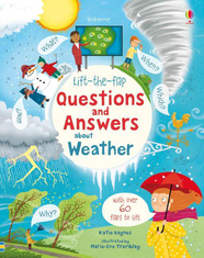 Книга с окошками Lift-the-Flap Questions and Answers About Weather-УЦІНКА