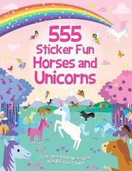 Книга 555 Sticker Fun: Horses and Unicorns