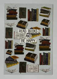 Листівка "Read books and be happy"