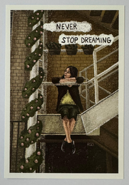 Листівка "Never stop dreaming"
