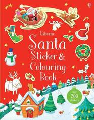 Книга Santa Sticker and Colouring Book