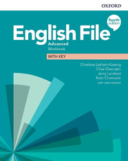 Підручник English File Fourth Edition Advanced Workbook with key