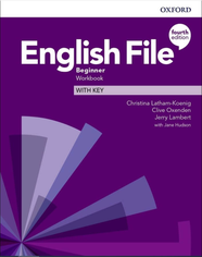 Рабочая тетрадь English File Fourth Edition Beginner Workbook with key