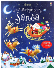Книга з наклейками First Sticker Book: Santa