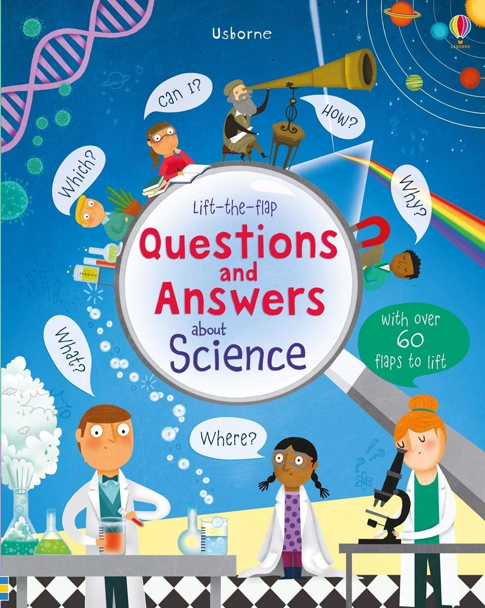 Книга с окошками Lift-the-flap Questions and Answers about Science