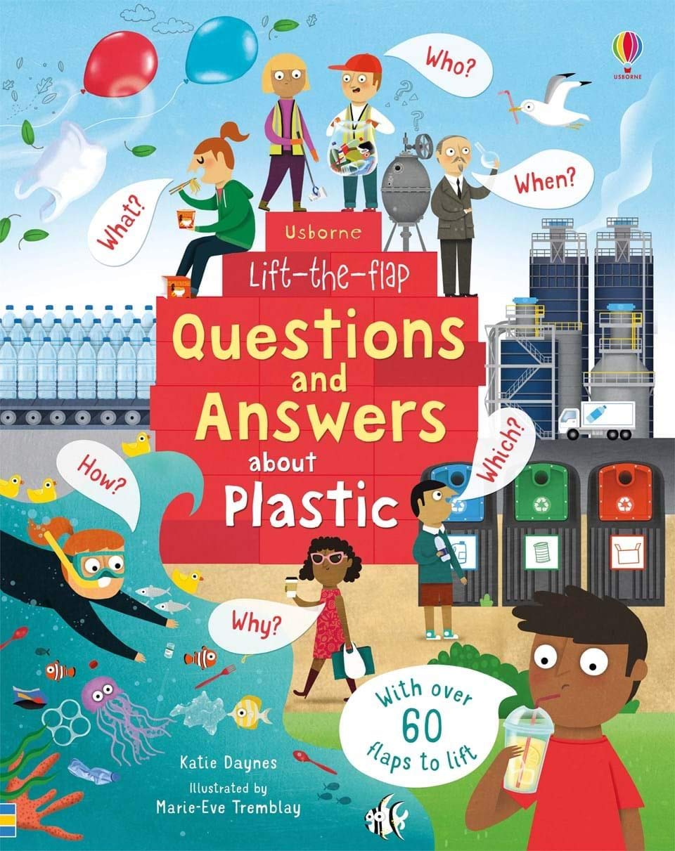 Книга з віконцями Lift-the-Flap Questions and Answers About Plastic