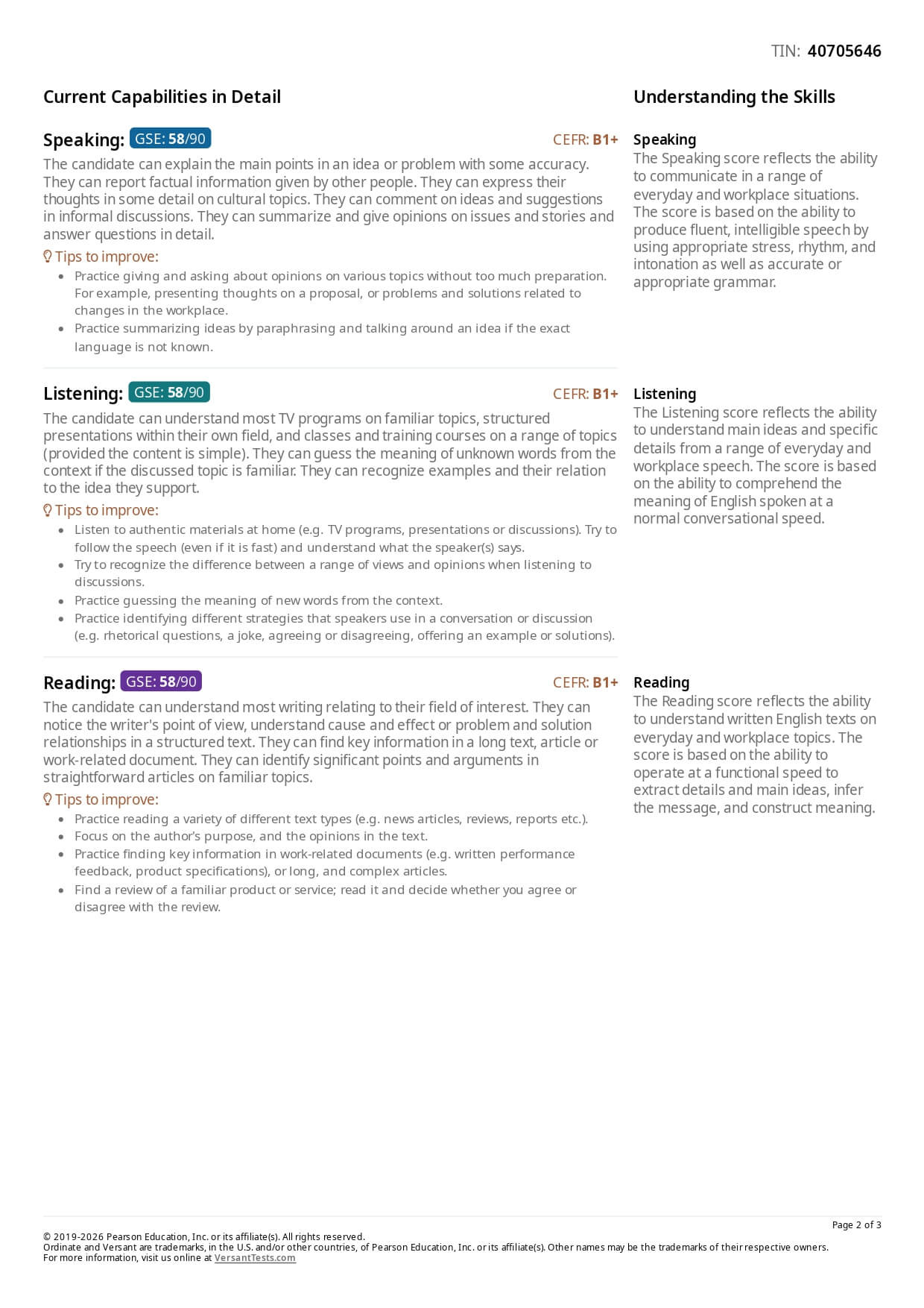 Versant Englsih Speaking Test