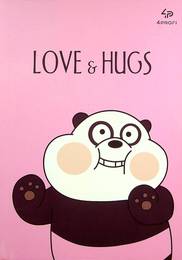 Блокнот Love & Hugs, panda